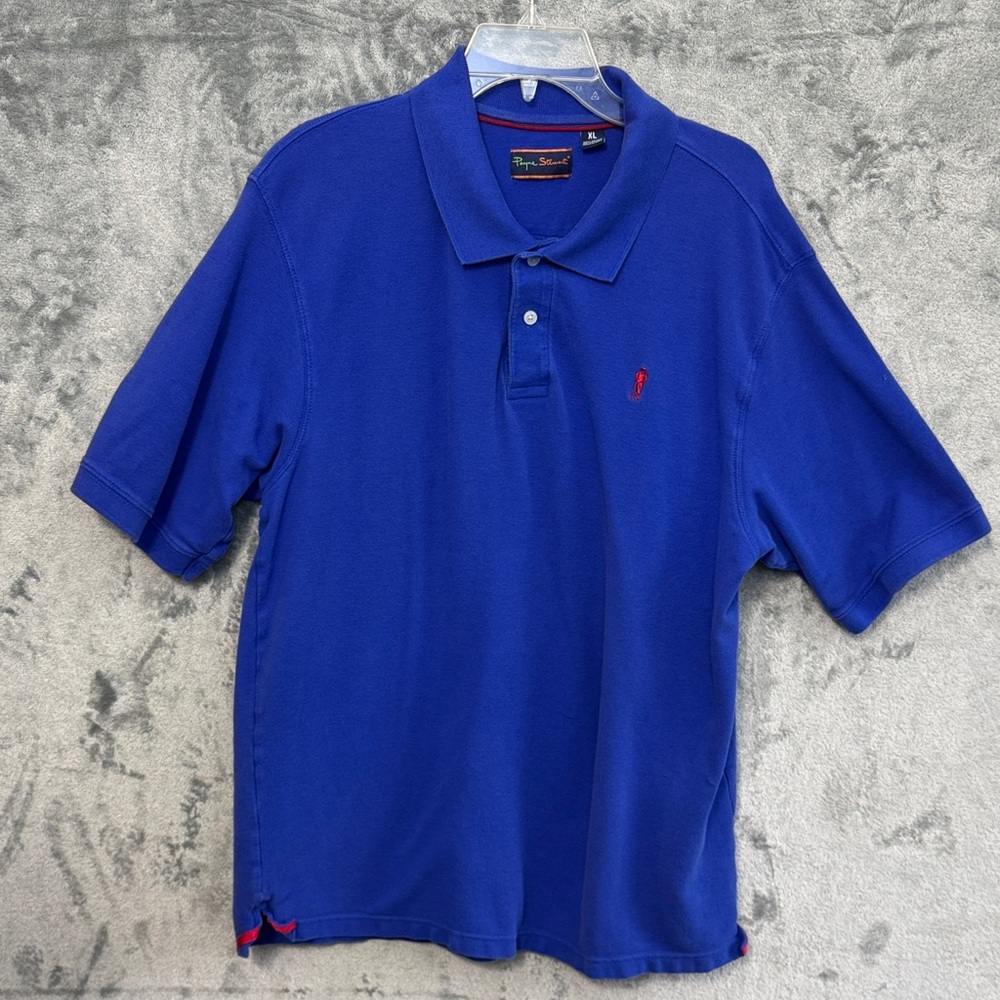 Payne Stewart XL Men's Royal Blue Polo Golf Shirt cotton logo